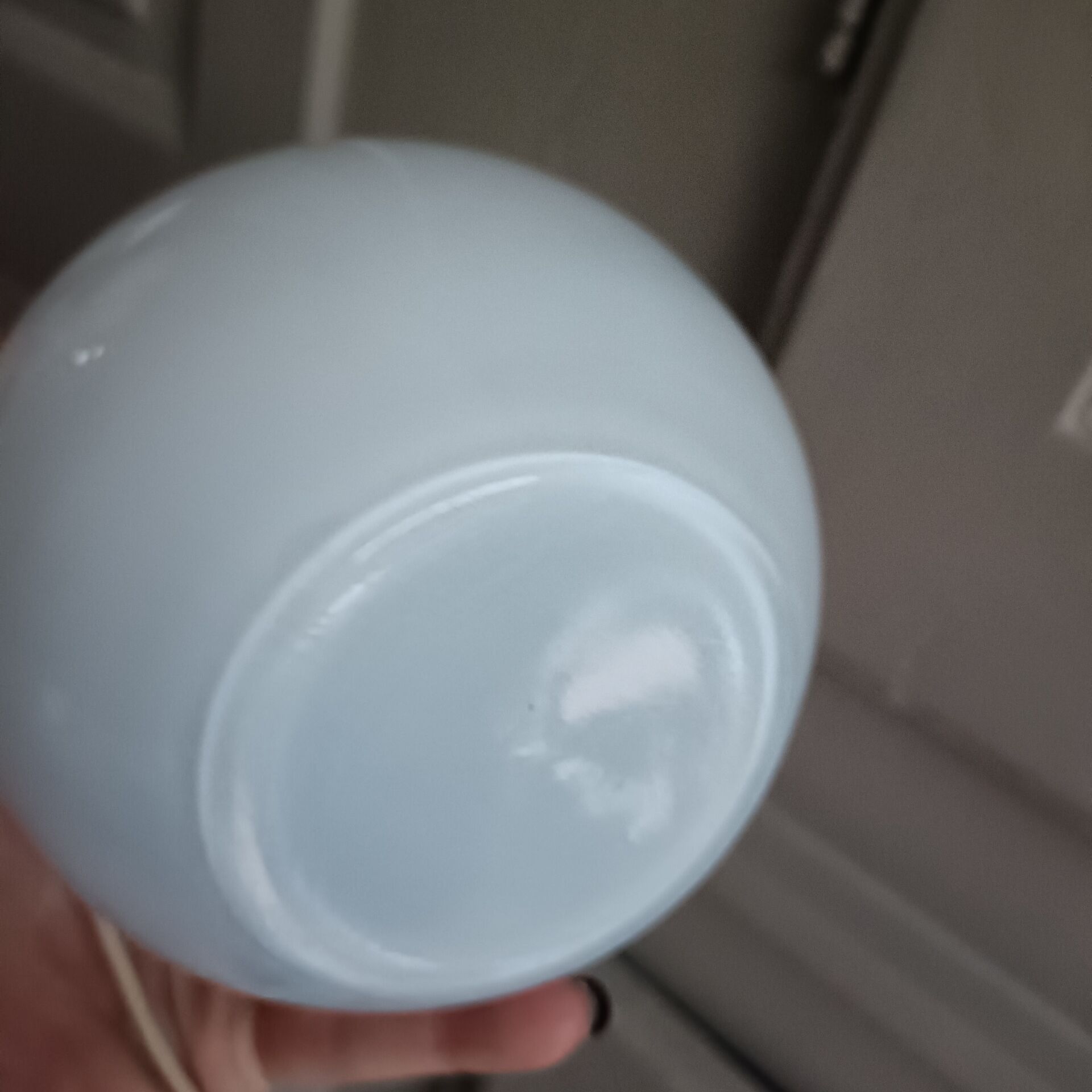 Opaline ball lamp Art Deco