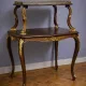 Louis XV style console table with two tiers.
