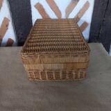 Braided wicker box