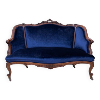 Antique sofa, France, circa 1880. After renovation.