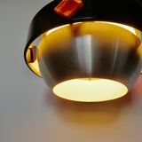 Space Age "Saturn" pendant light, 1970, aluminum, metal, resin