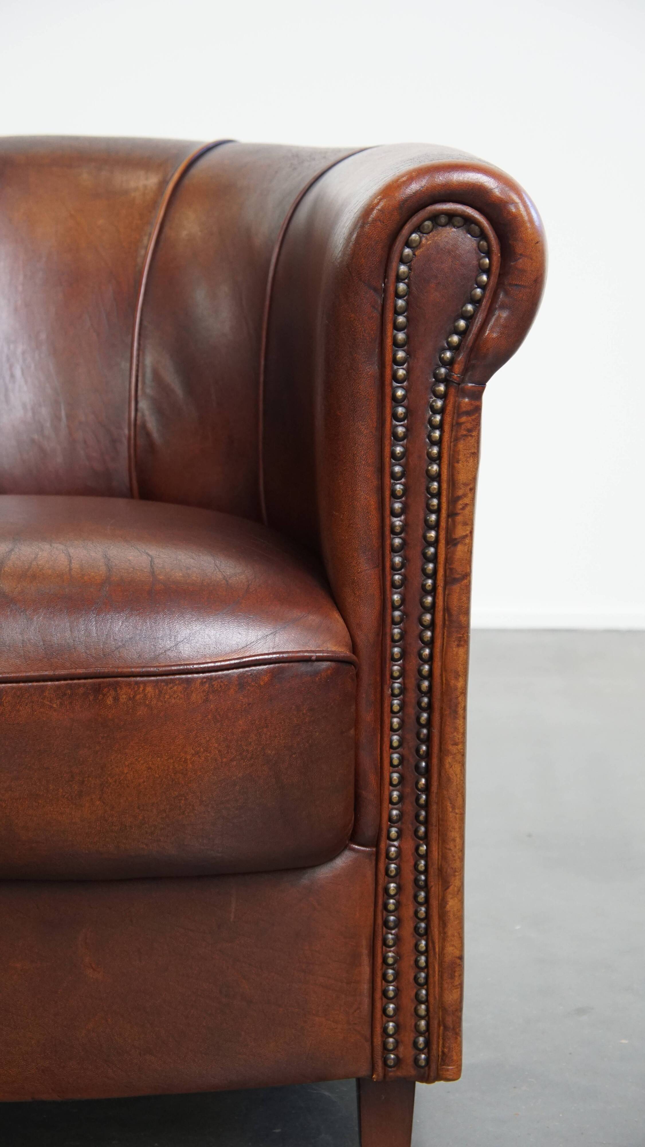 Sheepskin Leather Club Chair