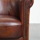 Fauteuil club en cuir de mouton