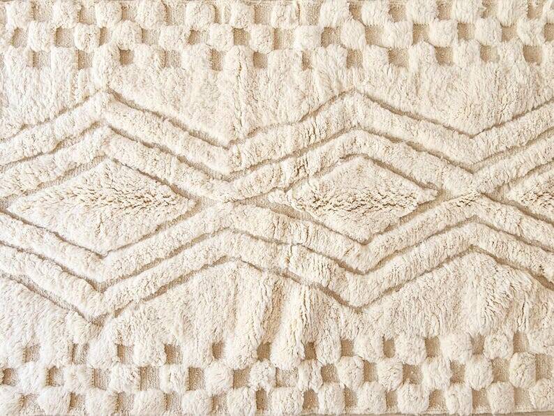 Tapis beni mrirt tissé main traditionnelle taille 150 x 250 cm