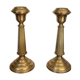 Pair of brass candle holders XIXth