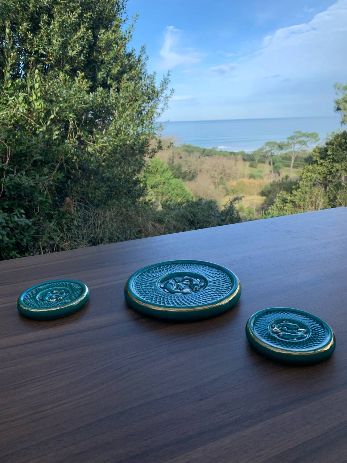 Art Deco Coasters and Bottle Holders