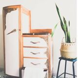 Commode wardrobe art deco pink