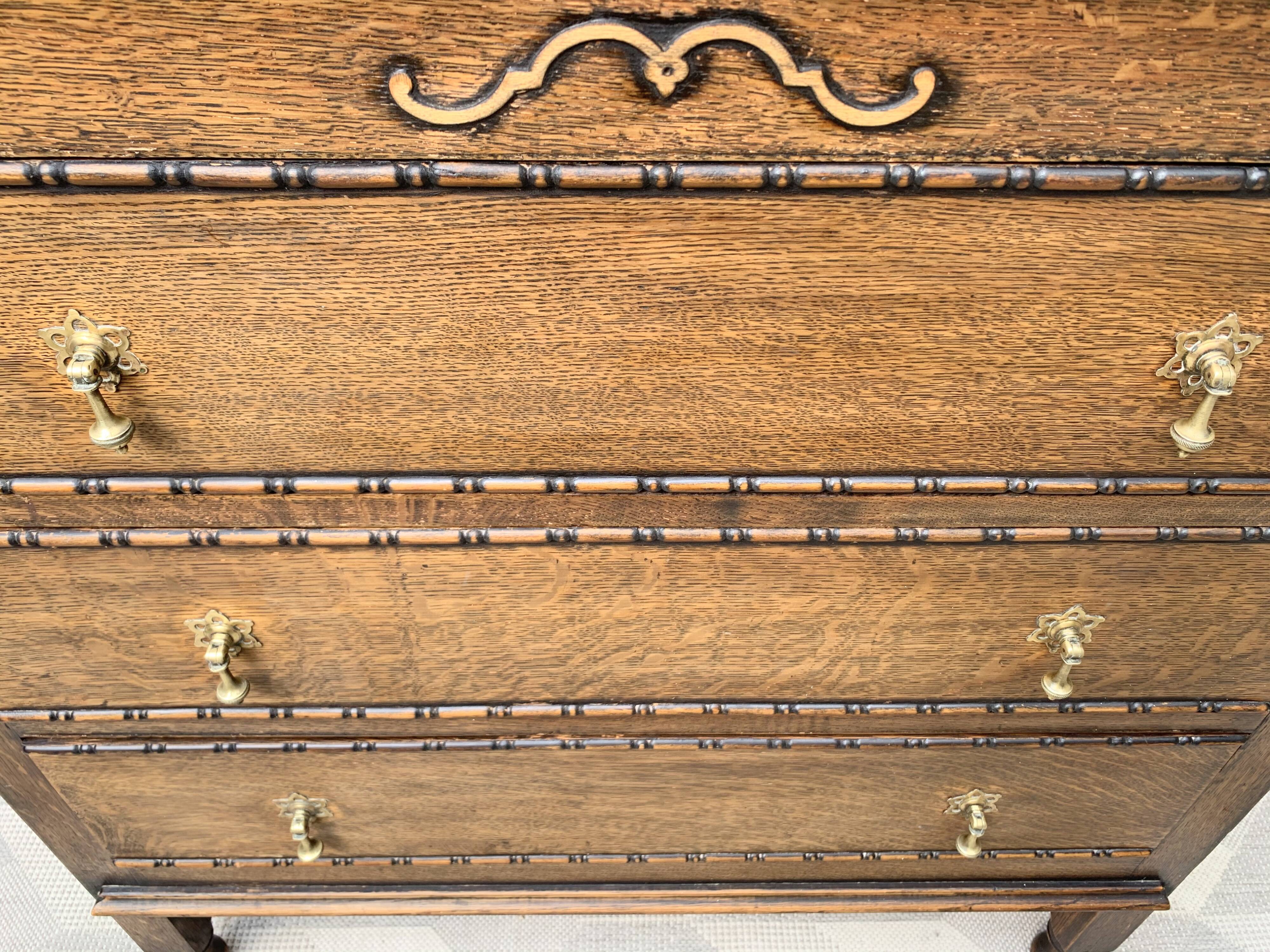 Vintage Chest of Bedroom Drawers #D457