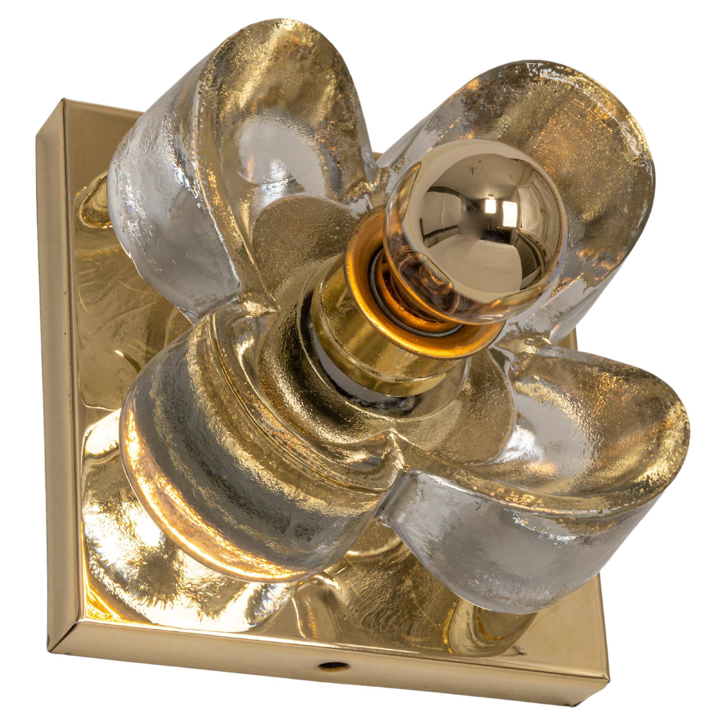 Glass Wall Sconce by Sische, Germany, 1970s