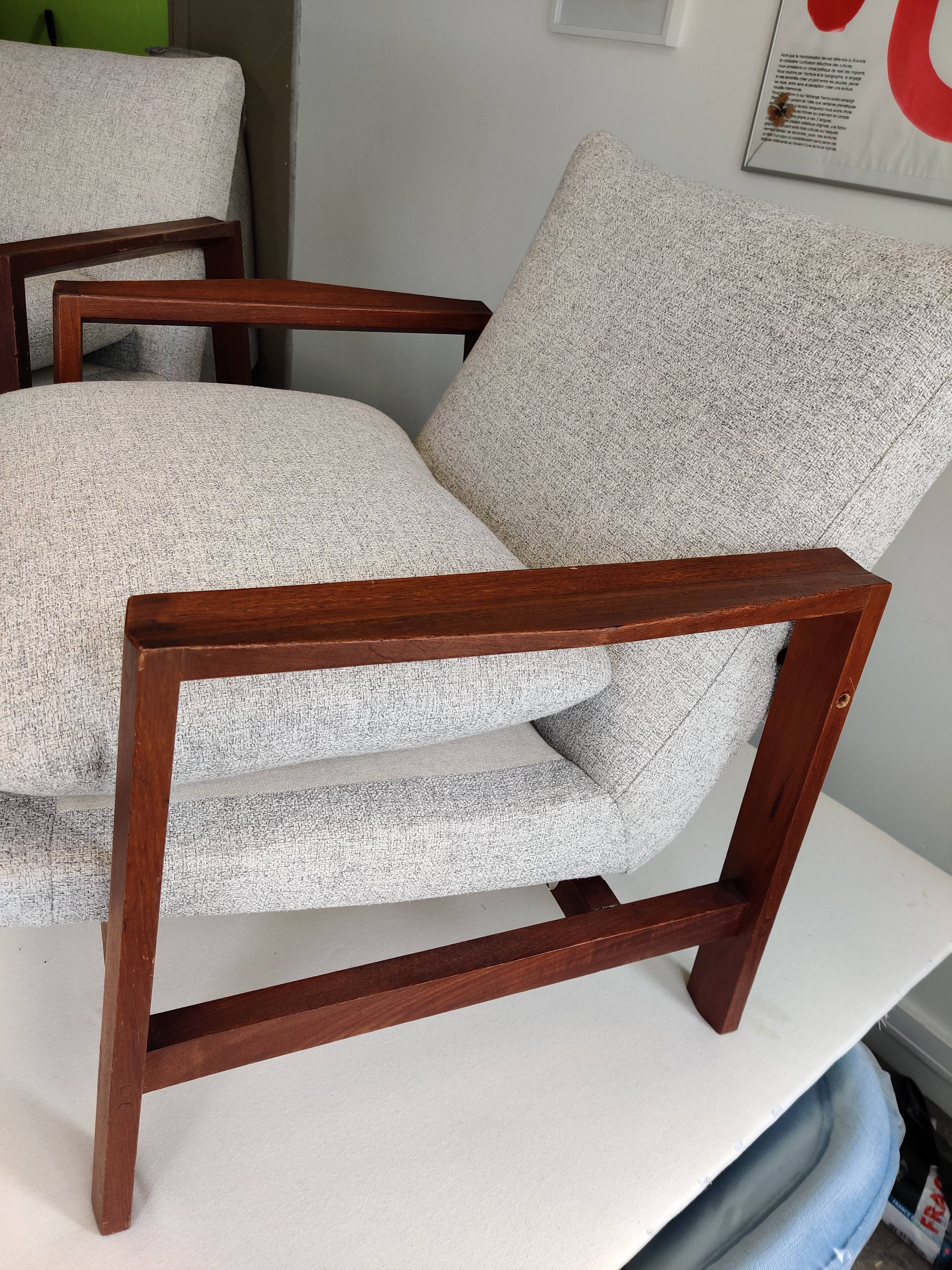 Paire de fauteuils scandinaves