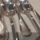 6 silver-plated soup spoons, Christofle Albi silversmith, 20.6cm