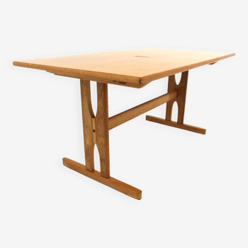 Table de salle à manger scandinave en chêne, Suède, 1960