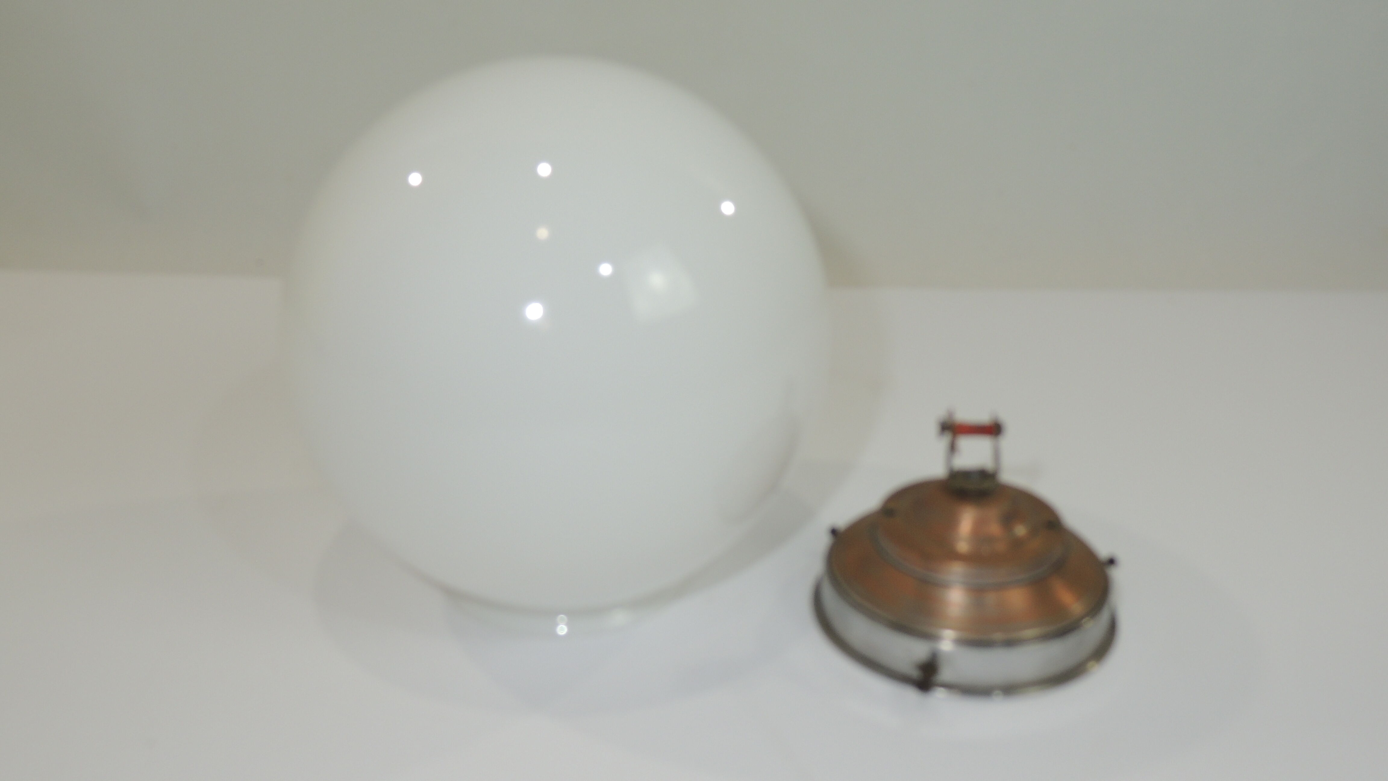 Suspension globe opaline vintage