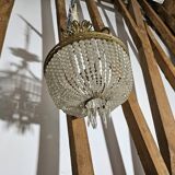 Napoleon III basket chandelier with tassels