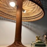 Vintage rattan lamp