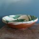 Glazed terracotta fruit bowl strainer