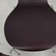 Set of 4 "ant" chairs, vintage, Diego model. Stackable, dark burgundy color.