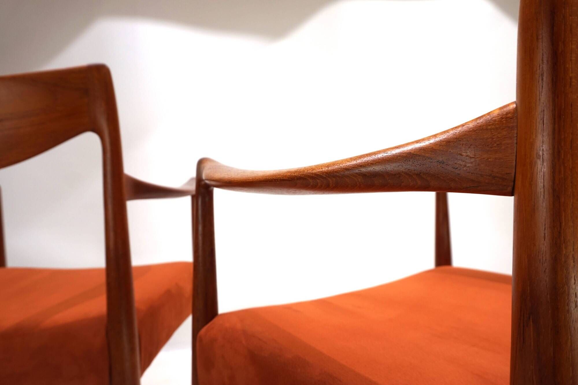 Set of 2 Gustav Bahus Bambi teak chairs by Rolf Rastad & Adolf Relling, 196