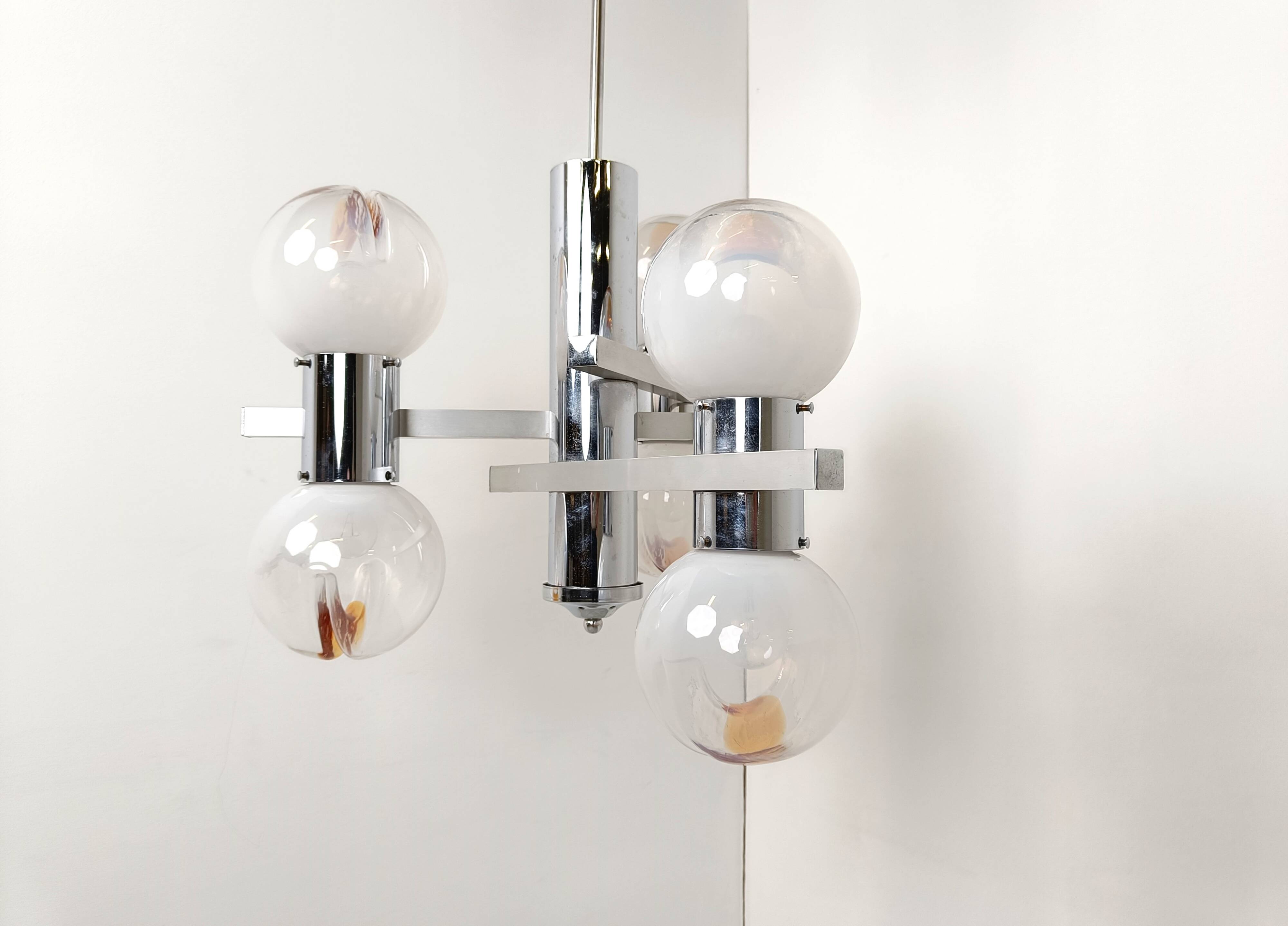 Vintage Mazzega chandelier, 1960s