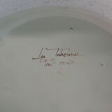 Decorative plate handmade Tolosane with bird decoration