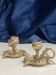 Cellar rat candlesticks (pair) in vintage bronze, re-edition from the 80s