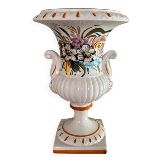 Stamped ceramic vase
