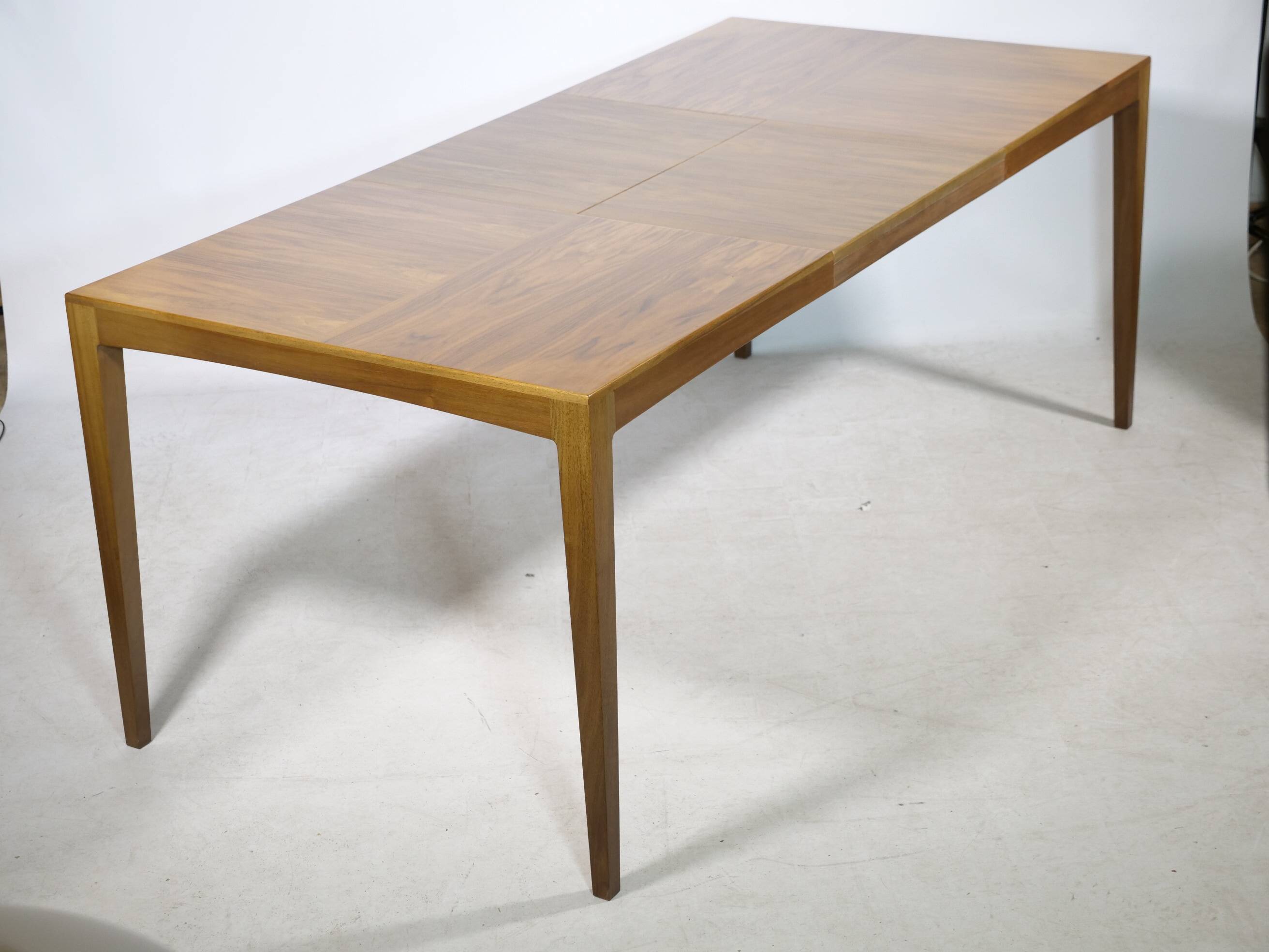 Extendable Walnut Dining Table by Hartmut Lohmeyer for Wilkhahn, 1960s