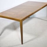 Extendable Walnut Dining Table by Hartmut Lohmeyer for Wilkhahn, 1960s