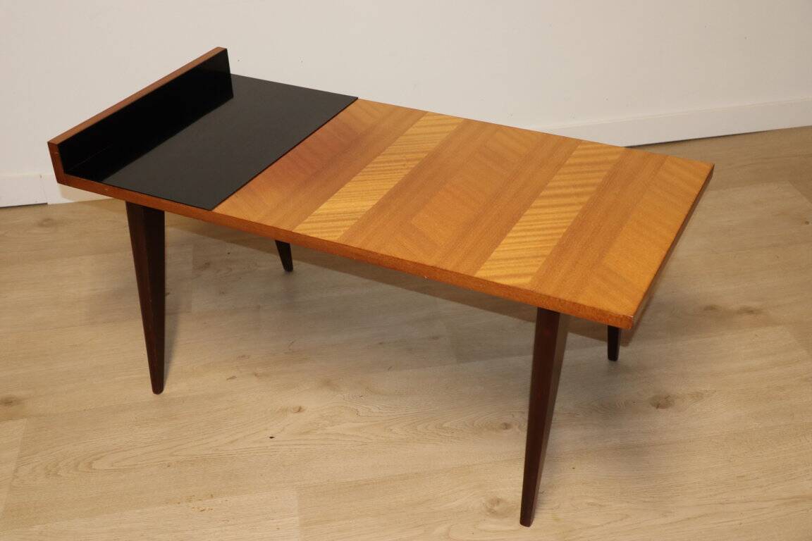 Vintage wooden coffee table, 1960s