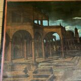 "Ideal Architectures", oil on canvas, 18th century