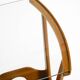 Beautiful mid-century modern side table with magazine rack, made of ash woo