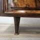Tuscan Art Decò dressing table from the 1940s in walnut burl