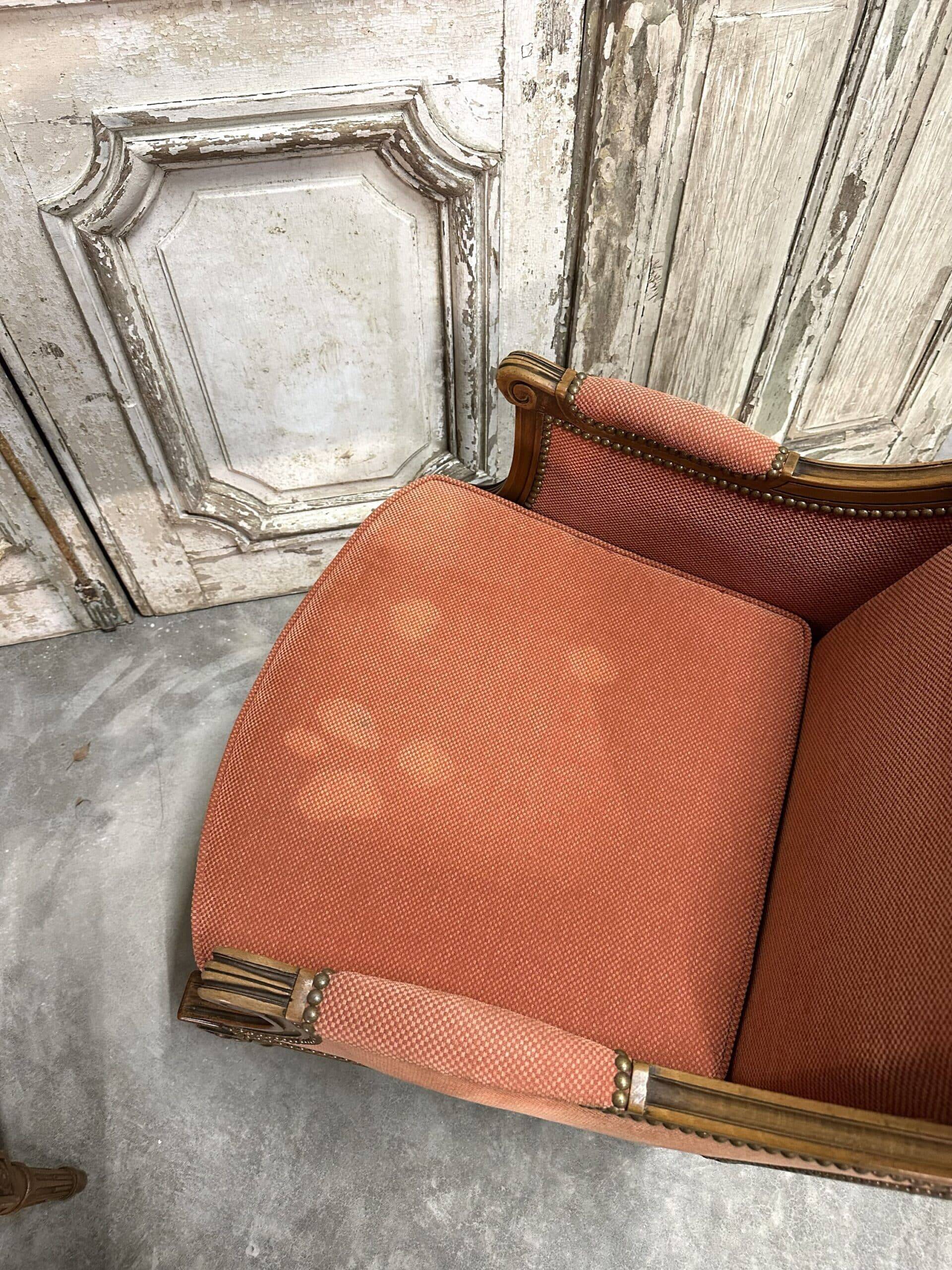 Pair of Louis XVI style armchairs, 20th century.