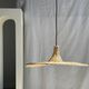 Small suspension, rattan luminaire in hat shape D:60cm