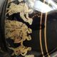 Small cobalt blue collectible greek vase/decor life scenes from greek mythology hand painted in 24c fine gold. 12 x 8 cm