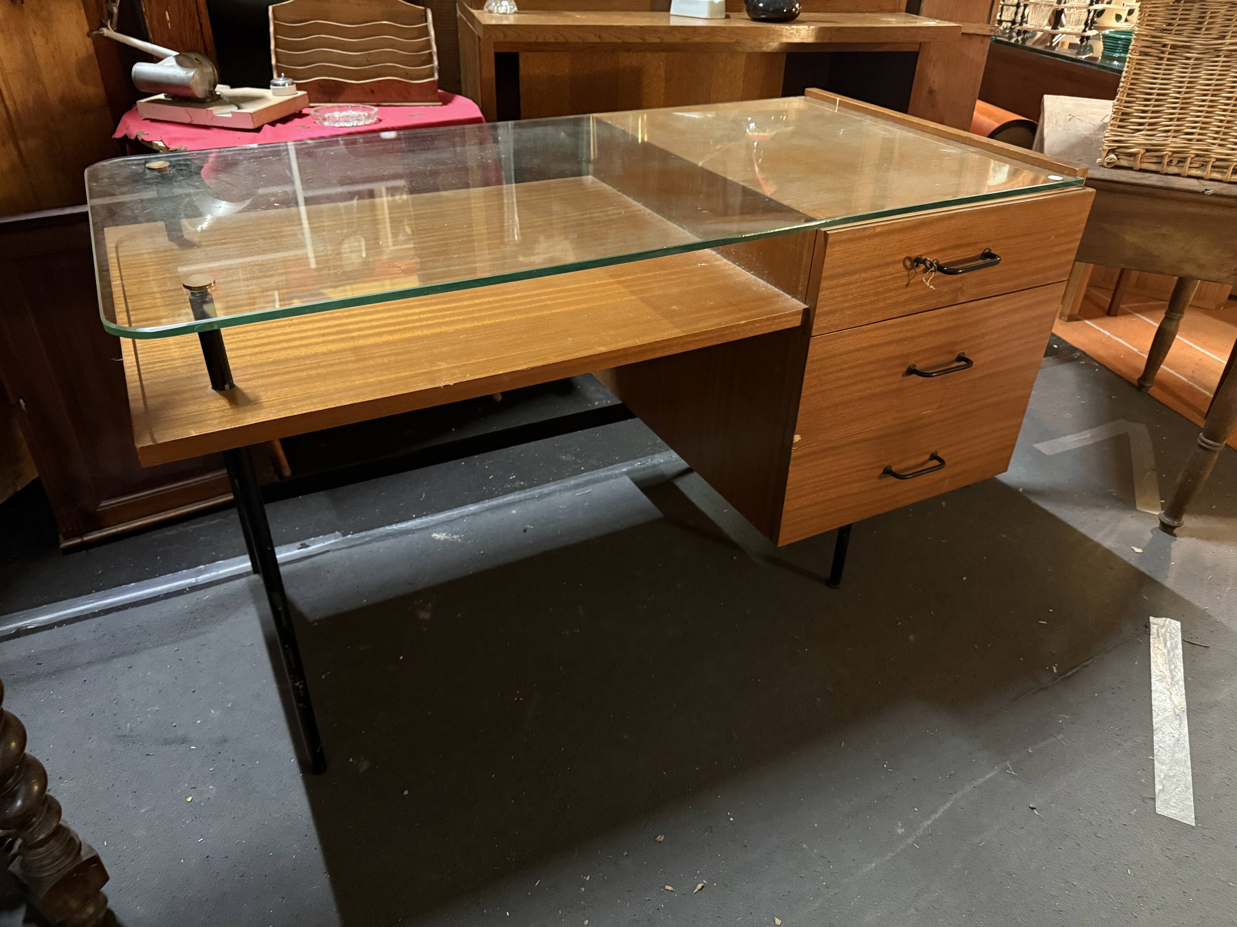 Desk in the style of Jacques Hitier