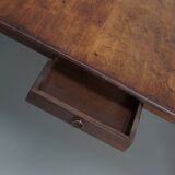 Large Oval Dutch Rustic Farmhouse Teak Dining Table