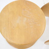 Pair of Nanna Ditzel Beech Stools by Kolds Savværk, Denmark 1960s