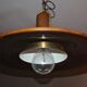 Temde Leuchten, 50's/60's and teak and brass hanging lamp