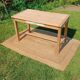 Old farmhouse table in solid wood – chic country style