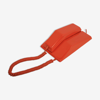 Téléphone orange vintage