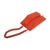 Téléphone orange vintage
