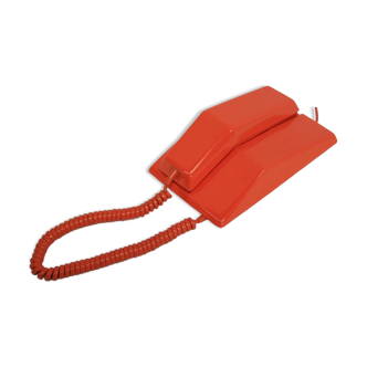 Téléphone orange vintage