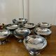 Lot de 8 coupes vintage en inox