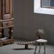 Tripod wooden stool with carved details, early 20th century Danish, 1930s.