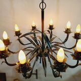 10-light leaf chandelier