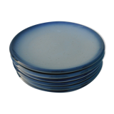 Set of 6 flat sandstone plates