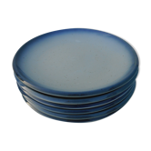 Set of 6 flat sandstone plates