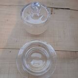 Individual glass butter dish