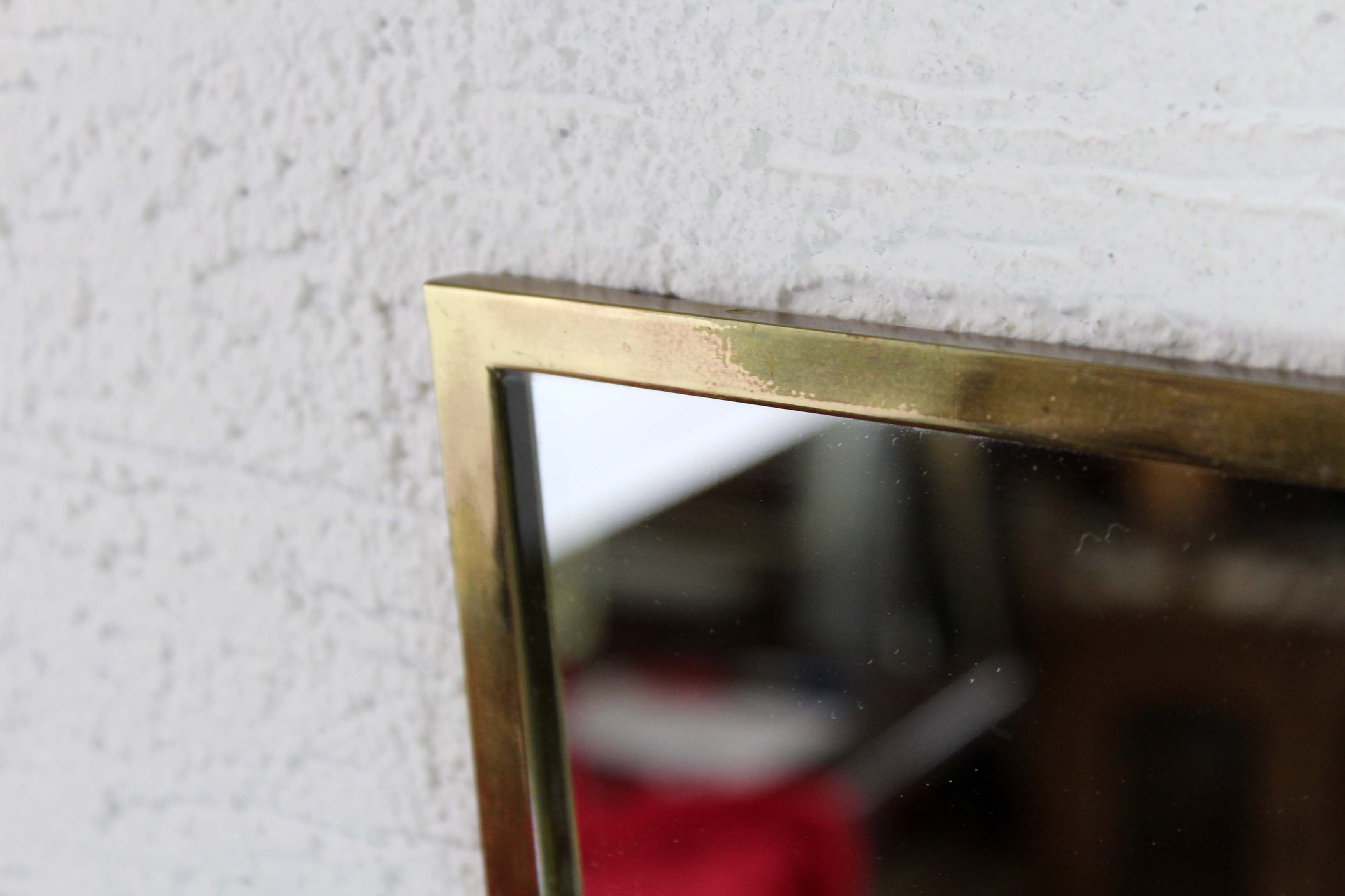 Mirror retroviseaur asymmetrical brass 42x36cm